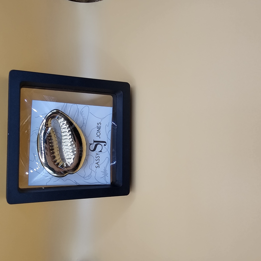 Sassy Jones Gold and Black Picture Frame Accent